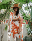 Festive Tie-Dye Kimono