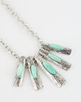 Five-Piece Turquoise Pendant Necklace Jewelry