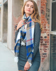 Flannel Frayed Edge Blanket Scarf Scarves