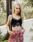 Flimsy Velvet Lace Cami Bralette