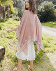 Floral Embroidered Sleeves Kimono Kimonos