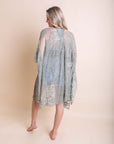 Floral Mandala Mesh Kimono Ponchos