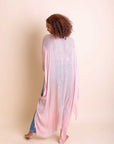 Frayed Trim Kimono Ponchos