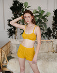 Front Snap Lounge Bralette XS/S / Mustard