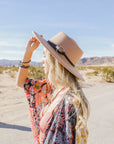 Gold Ring Buckle Bolero Hat Hats Tan