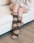 Knee High Striped Pom Socks Hats & Hair