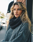 Knit Infinity Scarf Scarves Dark Gray