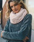 Knit Infinity Scarf Scarves Light Pink