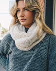 Knit Infinity Scarf Scarves Oatmeal