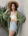 Knit Netted Cardigan Ponchos