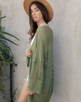 Knit Netted Cardigan Ponchos