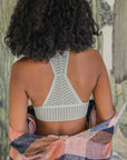 Lace Boho Racerback Bralette Sage