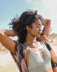 Lace Boho Racerback Bralette Sage