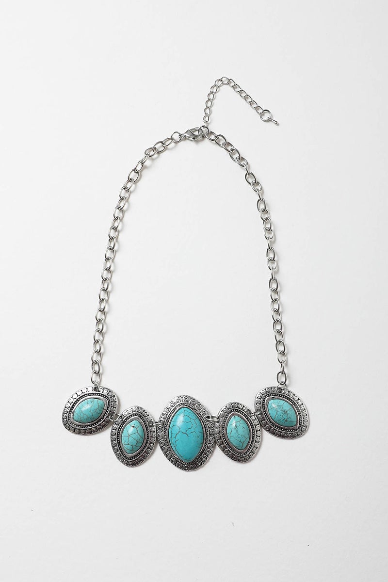 Leaflet Turquoise Necklace Jewelry