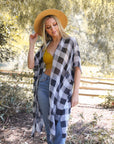 Lightweight Buffalo Check Kimono