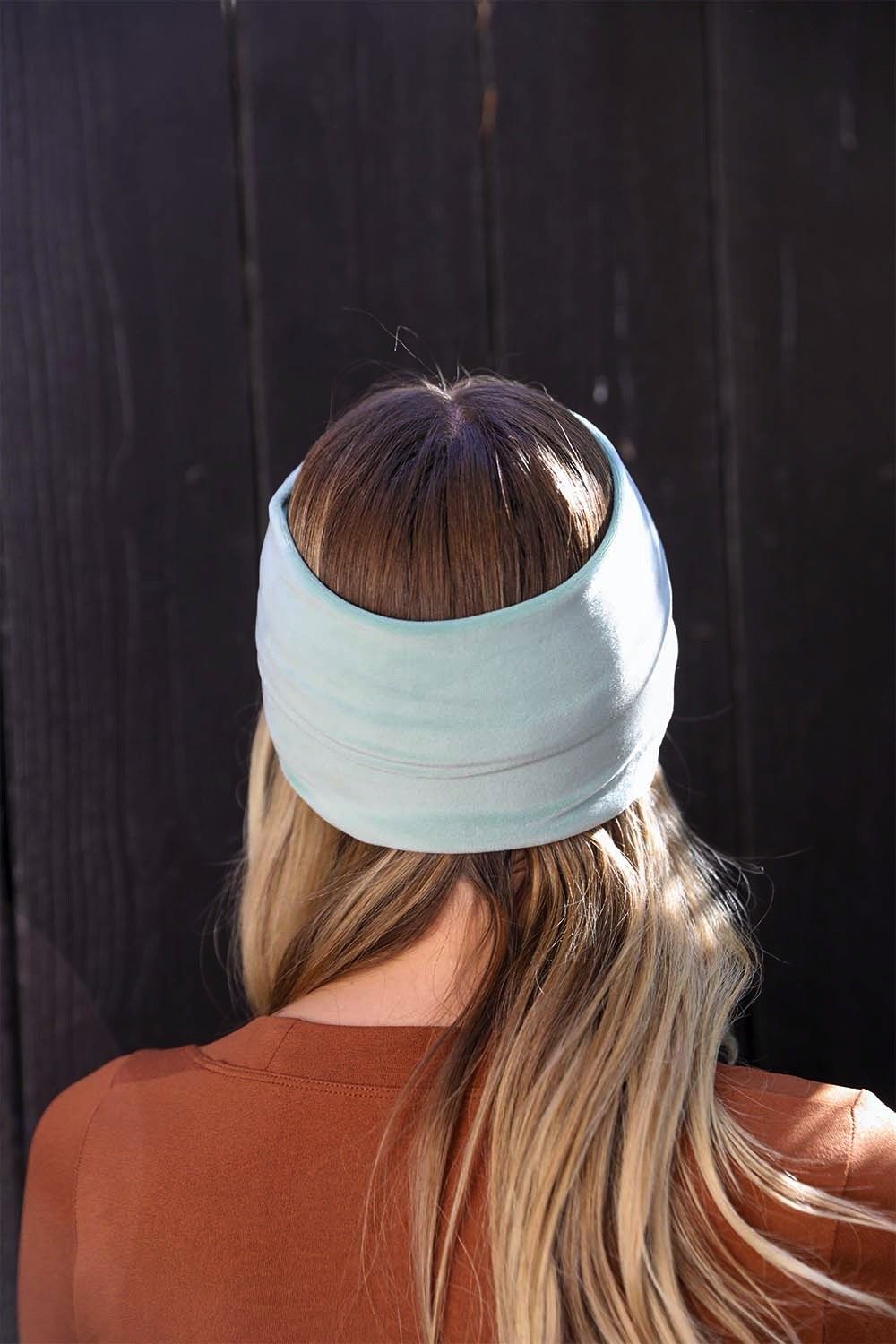 Luxurious velvet twisted sage headbands for casual and dressy looks.