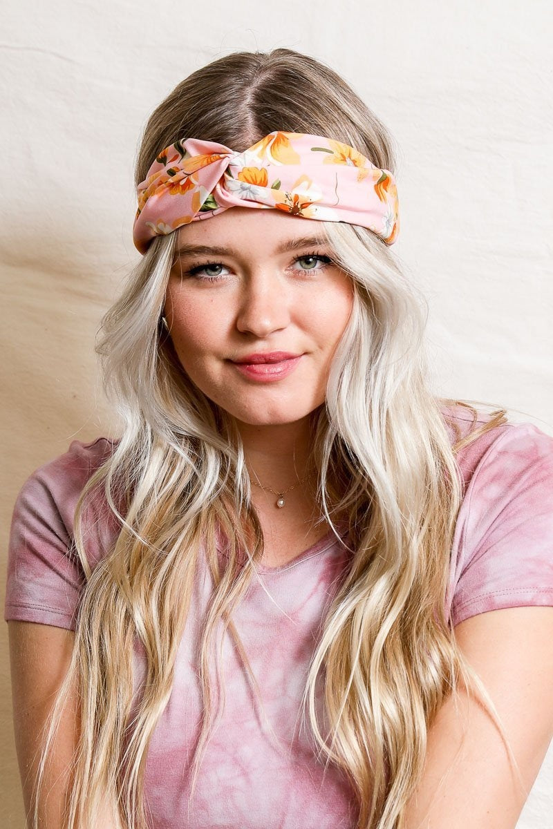 Magnolia Twist Headband Hats & Hair Pink