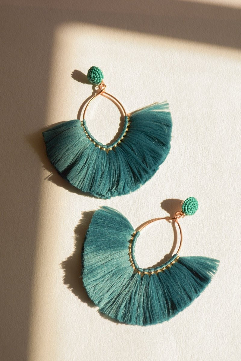 Marquise Hoop &amp; Fan Earrings Jewelry