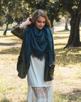 Mohair Square Blanket Scarf Scarves