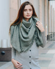 Mohair Square Blanket Scarf Scarves