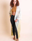 Ombre Bohemian Lace Kimono Ochre