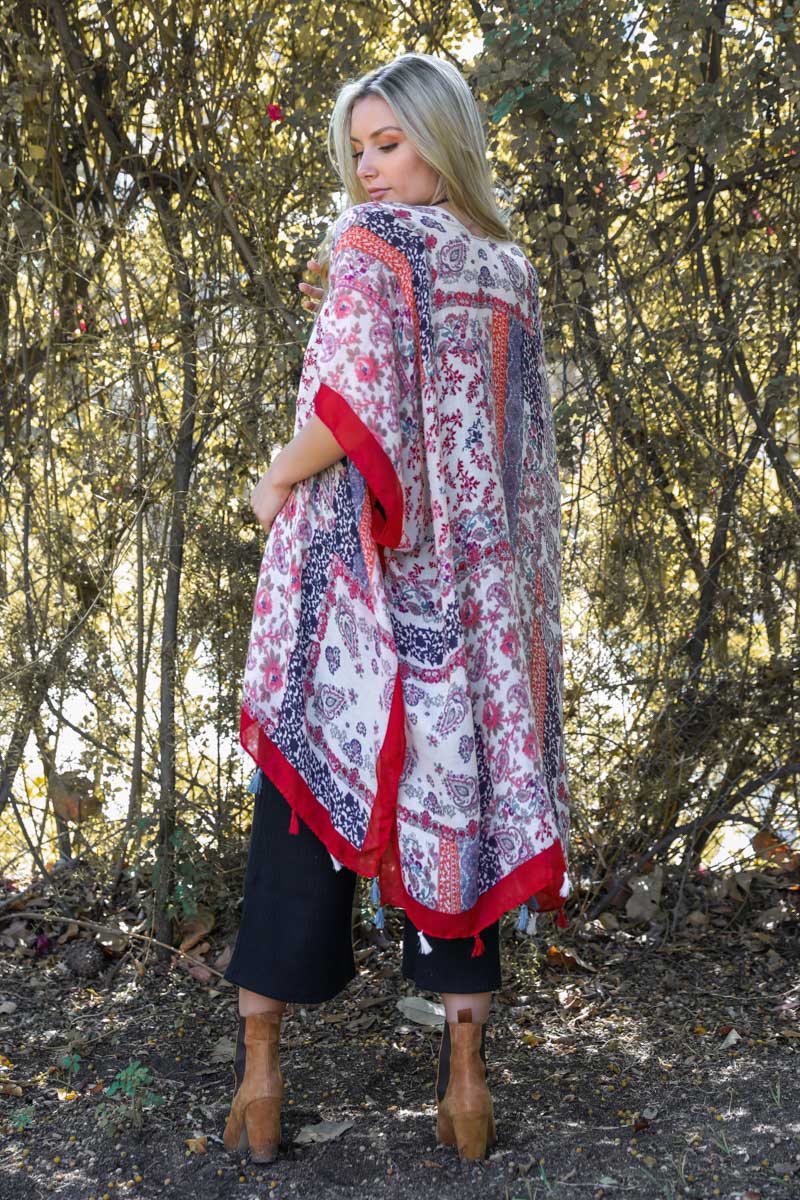 Paisley Floral Patchwork Kimono