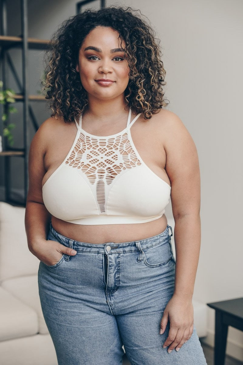 Plus Cutout Seamless Bralette