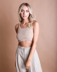 Racerback Cozy Lounge Brami Bralette XS/S / Latte