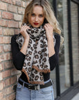 Reversible Leopard Blanket Scarf Scarves