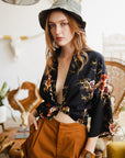 Rose Kimono Blazer Navy