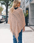 Scallop Lace Knit Poncho Ponchos