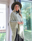 Scallop Lace Knit Poncho Ponchos