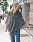 Scallop Lace Knit Poncho Ponchos