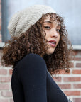 Slouch Waffle Knit Beanie Beanies