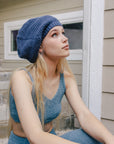 Slouch Waffle Knit Beanie Beanies