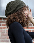 Slouch Waffle Knit Beanie Beanies