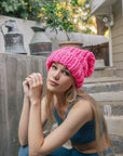 Soft Chunky Cable Knit Beanie Beanies