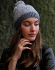 Soft Furry Pom Knit Beanie Hats & Hair Periwinkle