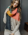 Soft Mohair Scarf Scarves Rose/Navy