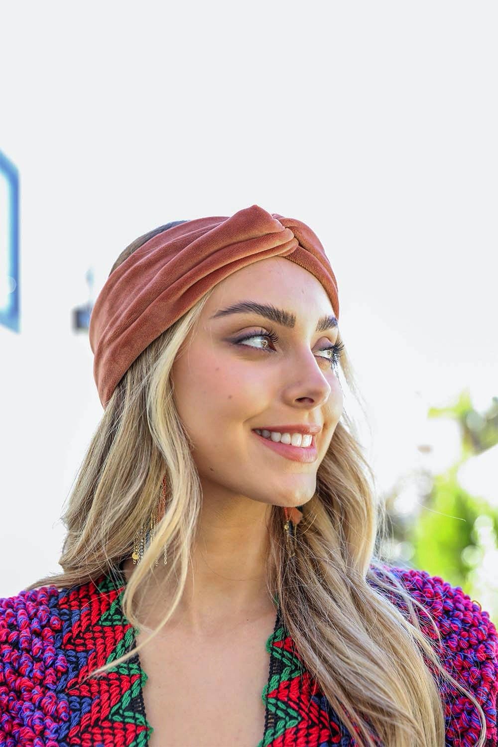 Super soft twisted camel headbands with luxury fabric and stretchy fit.