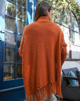 Sweater Weather Roll-Neck Poncho Ponchos