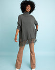 Sweater Weather Roll-Neck Poncho Ponchos