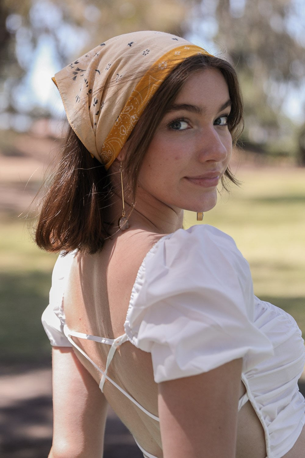 Two-Tone Western Bandana Hats &amp; Hair