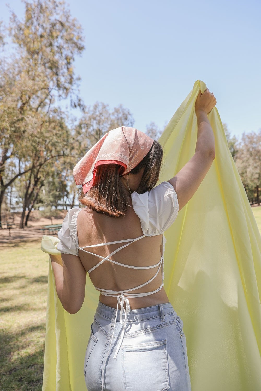 Two-Tone Western Bandana Hats &amp; Hair