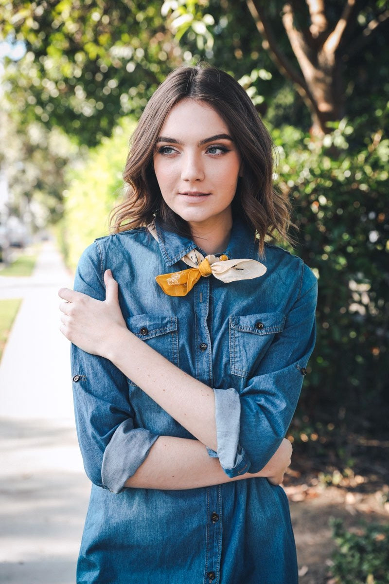 Two-Tone Western Bandana Hats &amp; Hair