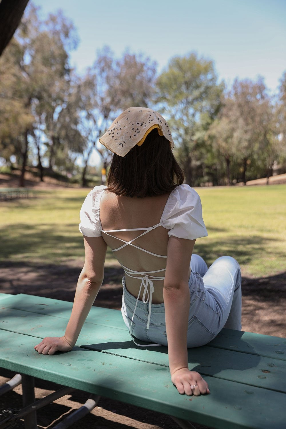 Two-Tone Western Bandana Hats &amp; Hair