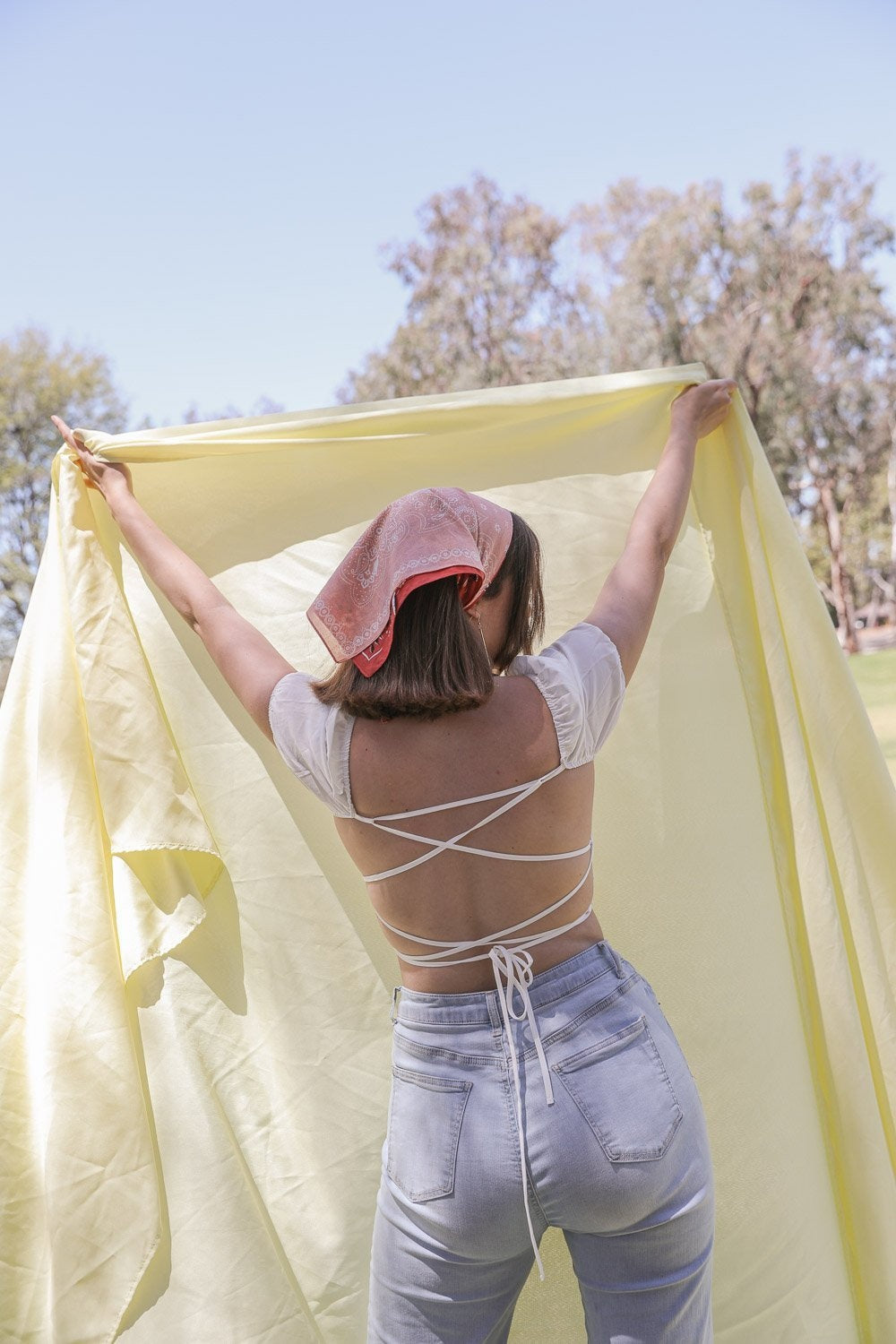 Two-Tone Western Bandana Hats &amp; Hair