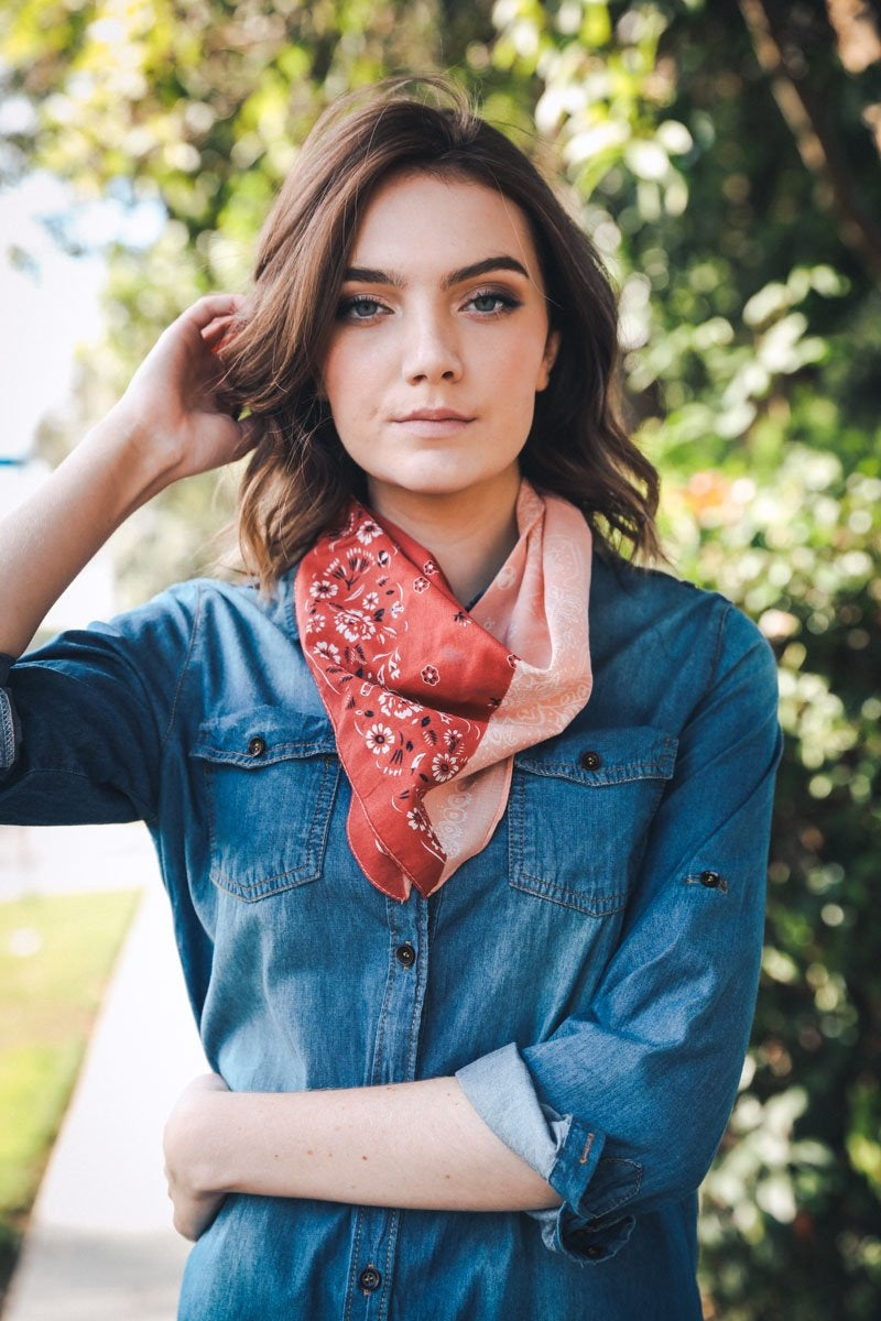 Two-Tone Western Bandana Hats &amp; Hair