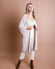 Ultra-Soft Luxe Mohair Knit Cardigan Ponchos