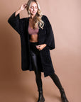 Ultra-Soft Luxe Mohair Knit Cardigan Ponchos